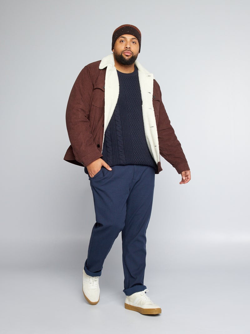 Pantalon type chino Bleu - Kiabi
