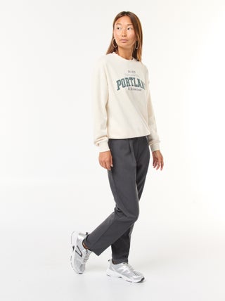 Pantalon type jogger uni