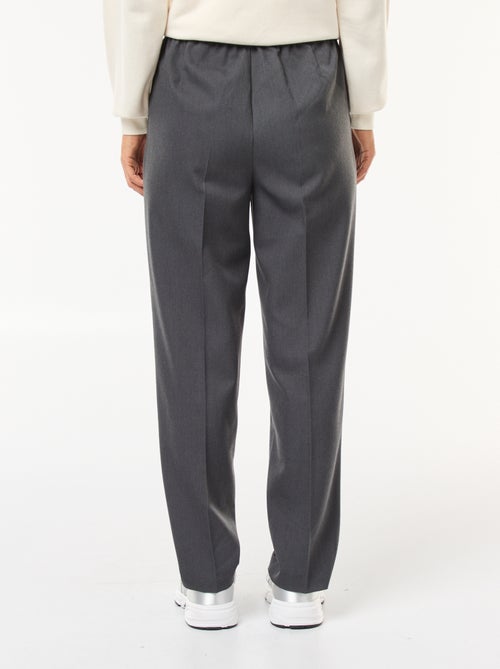 Pantalon type jogger uni - Kiabi