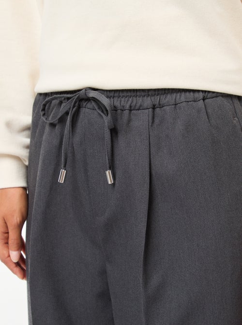 Pantalon type jogger uni - Kiabi