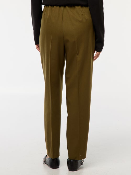 Pantalon type jogger uni - Kiabi