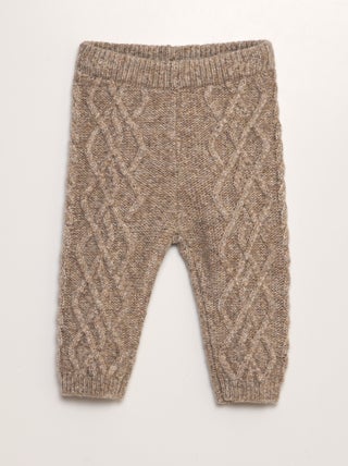 Pantalon type legging en tricot