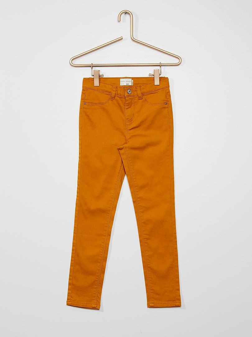 Pantalon ultra skinny jaune - Kiabi