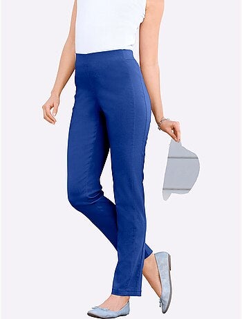 Pantalon uni à ceinture élastique et effet affinant - Taille extra courte - Witt