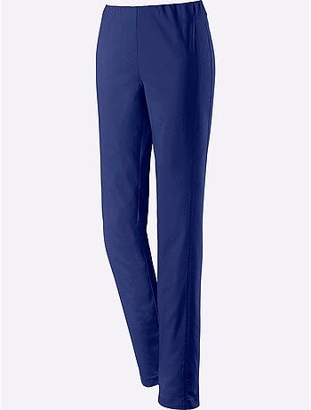 Pantalon uni à ceinture élastique et effet affinant - Taille extra courte - Witt