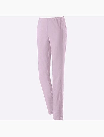 Pantalon uni à ceinture élastique et effet affinant - Taille extra courte - Witt