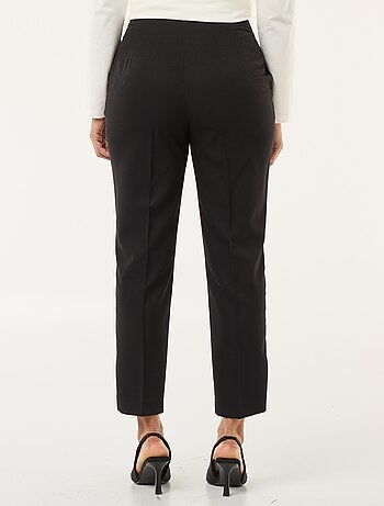 Pantalon femme à coupe droite et taille haute