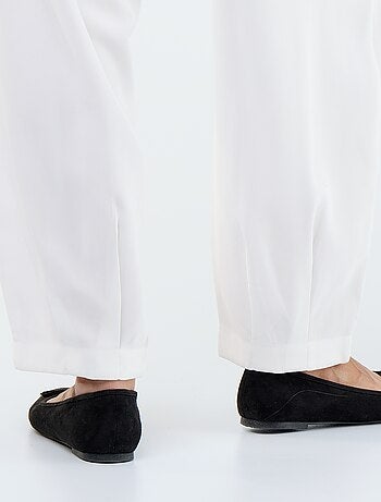 Pantalon uni à coupe large pour femme