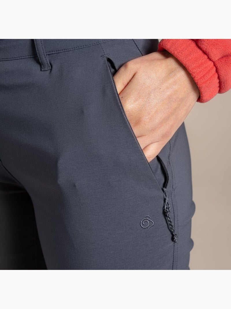 Pantalon uni à taille mi-haute kiwi pro - craghoppers Gris Gris anthracite - Kiabi