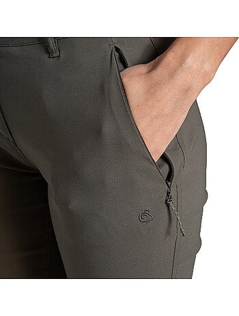Pantalon uni à taille mi-haute kiwi pro - craghoppers