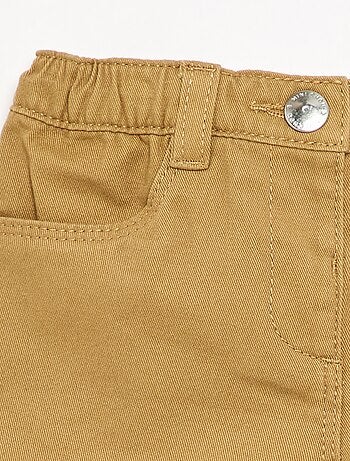 Pantalon uni base volantée