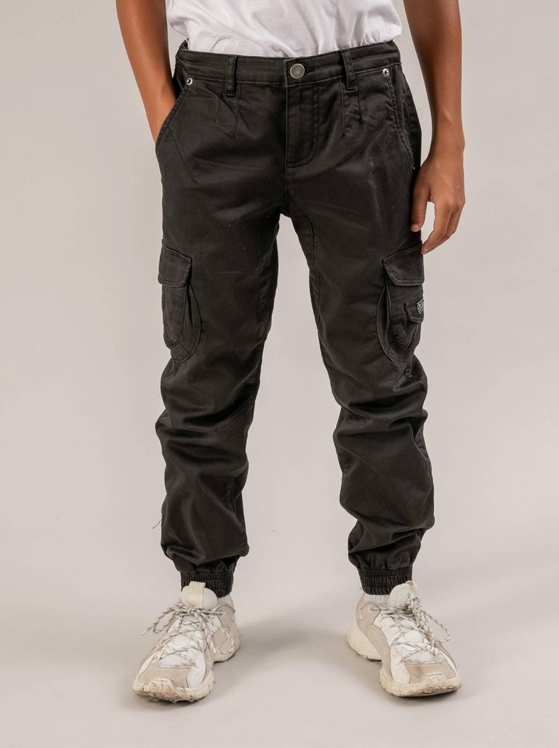 Pantalon uni casual 'Deeluxe' gris anthracite - Kiabi