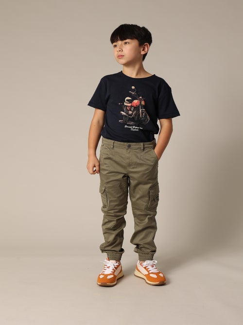 Pantalon uni casual 'Deeluxe' - Kiabi