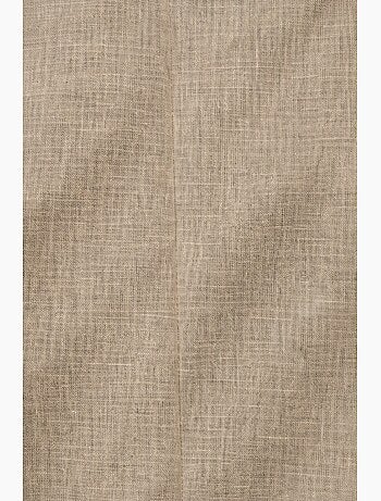Pantalon uni coton, lin et polyester