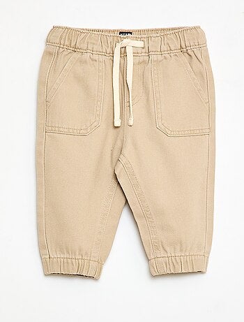 Pantalon uni coupe relax fit