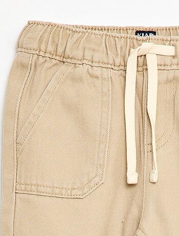 Pantalon uni coupe relax fit