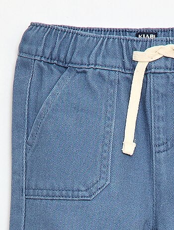 Pantalon uni coupe relax fit