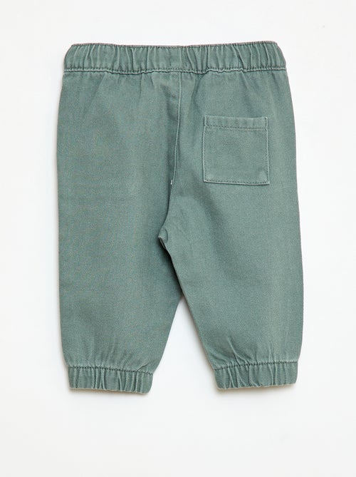 Pantalon uni coupe relax fit - Kiabi