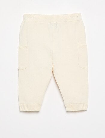 Pantalon uni en maille