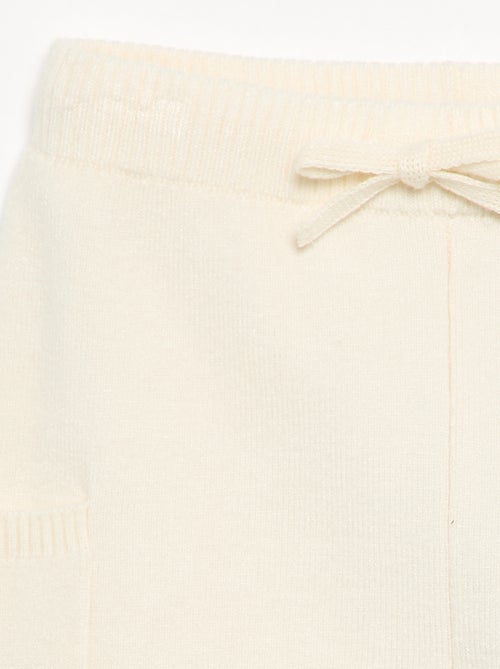 Pantalon uni en maille - Kiabi Pantalon uni en maille - Kiabi