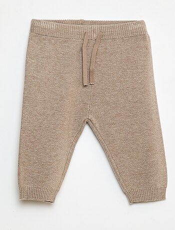 Pantalon uni en maille + chaussettes - 2 pièces