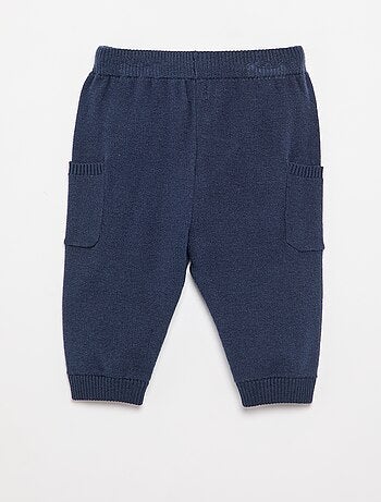 Pantalon uni en maille