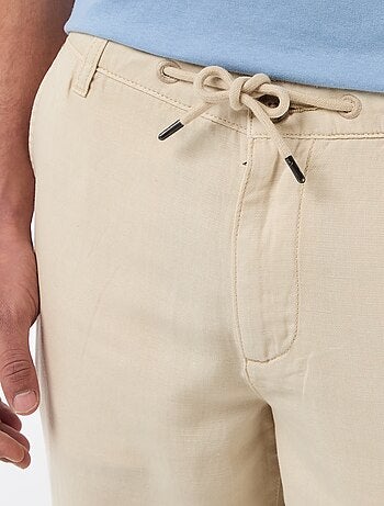 Pantalon uni en matière légère et douce