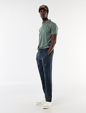 Pantalon uni en matière légère et douce