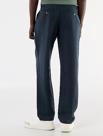 Pantalon uni en matière légère et douce