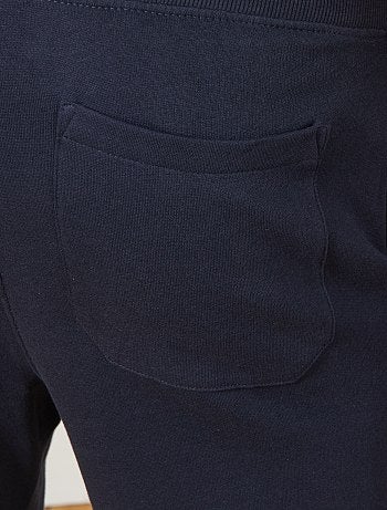 Pantalon uni en molleton