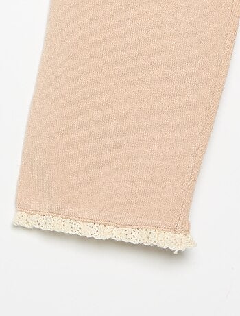 Pantalon uni en tricot