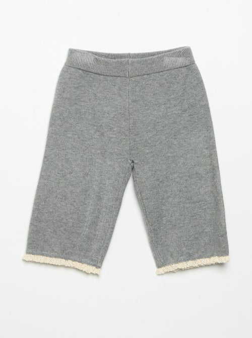 Pantalon uni en tricot - Kiabi Pantalon uni en tricot - Kiabi