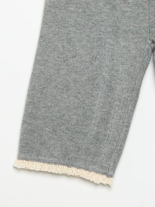 Pantalon uni en tricot - Kiabi Pantalon uni en tricot - Kiabi