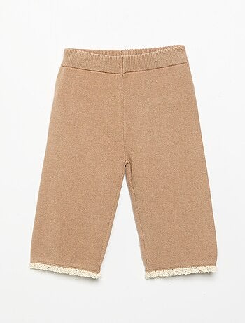 Pantalon uni en tricot