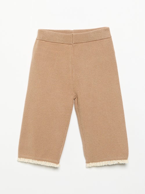 Pantalon uni en tricot - Kiabi Pantalon uni en tricot - Kiabi