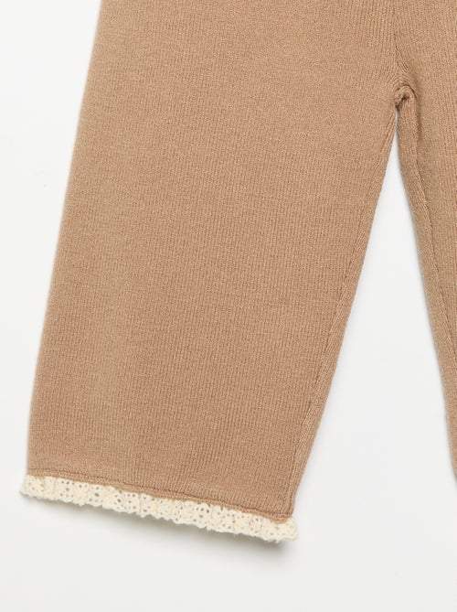 Pantalon uni en tricot - Kiabi Pantalon uni en tricot - Kiabi