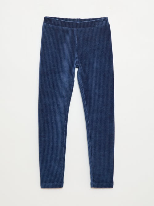 Pantalon uni en velours épais - Kiabi