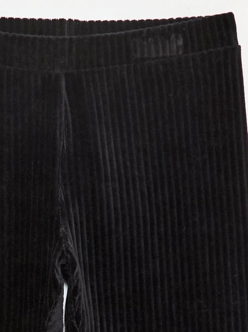 Pantalon uni en velours épais - Kiabi