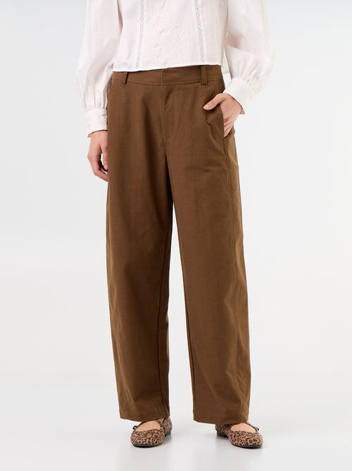 Pantalon uni forme large - Kiabi Pantalon uni forme large - Kiabi