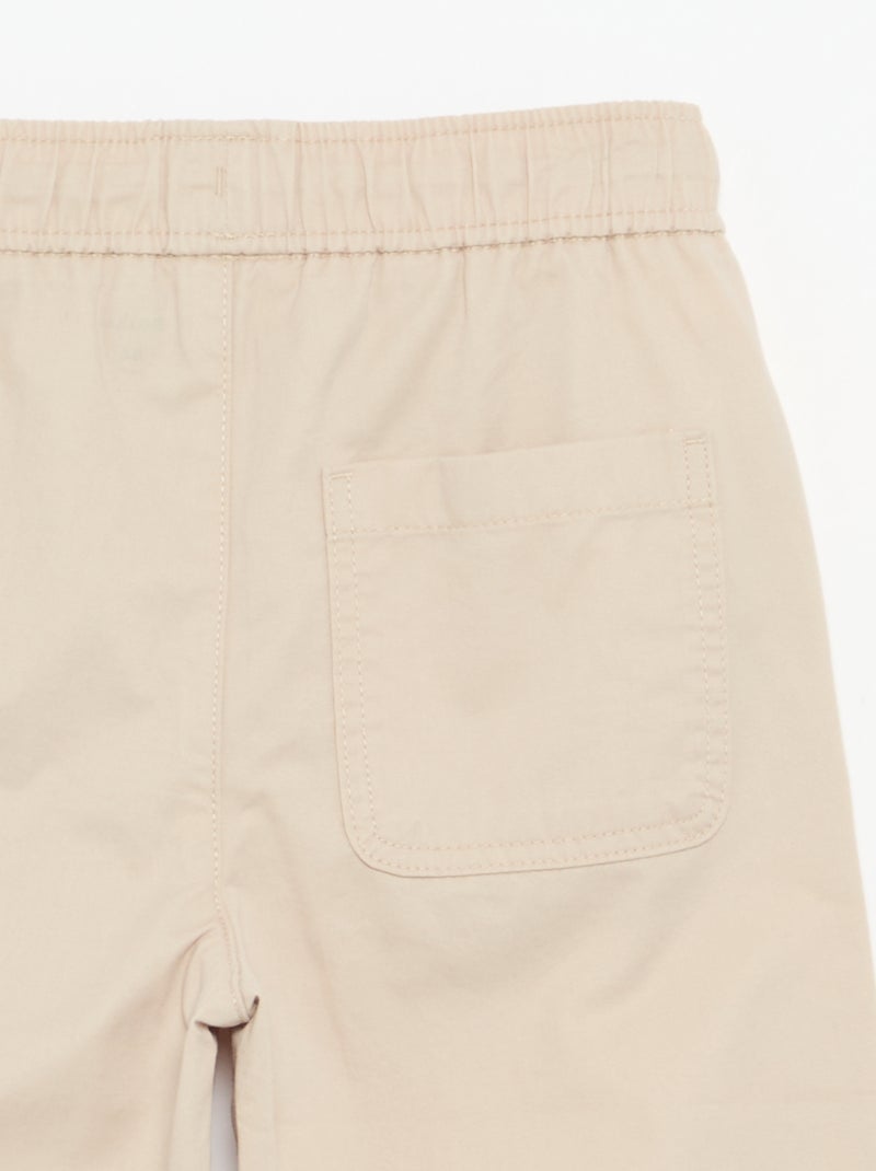 Pantalon uni léger Beige - Kiabi