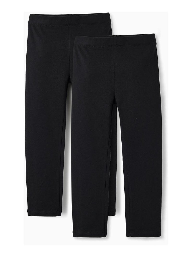 Pantalon uni, taille élastiquée ESSENTIALS LINE Noir - Kiabi