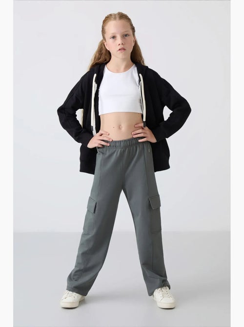 Pantalon unisexe jeune en mélange de coton tommy - Kiabi Pantalon unisexe jeune en mélange de coton tommy - Kiabi