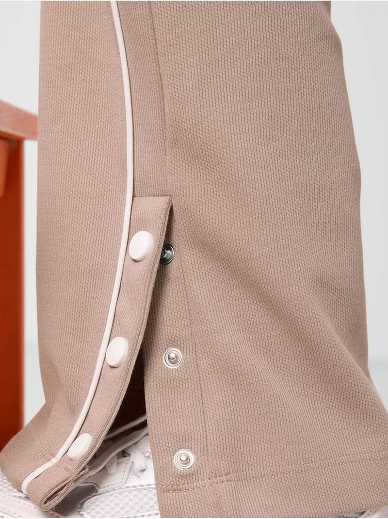 Pantalon unisexe jeunesse à jambe large tommy Beige argile - Kiabi
