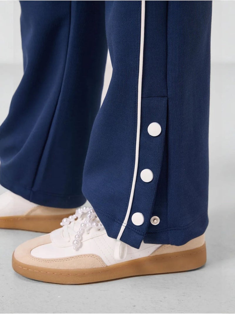 Pantalon unisexe jeunesse à jambe large tommy Bleu marine - Kiabi