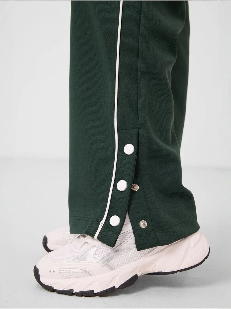 Pantalon unisexe jeunesse à jambe large tommy Vert foncé - Kiabi