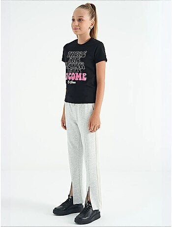 Pantalon unisexe junior en mélange de coton tommy