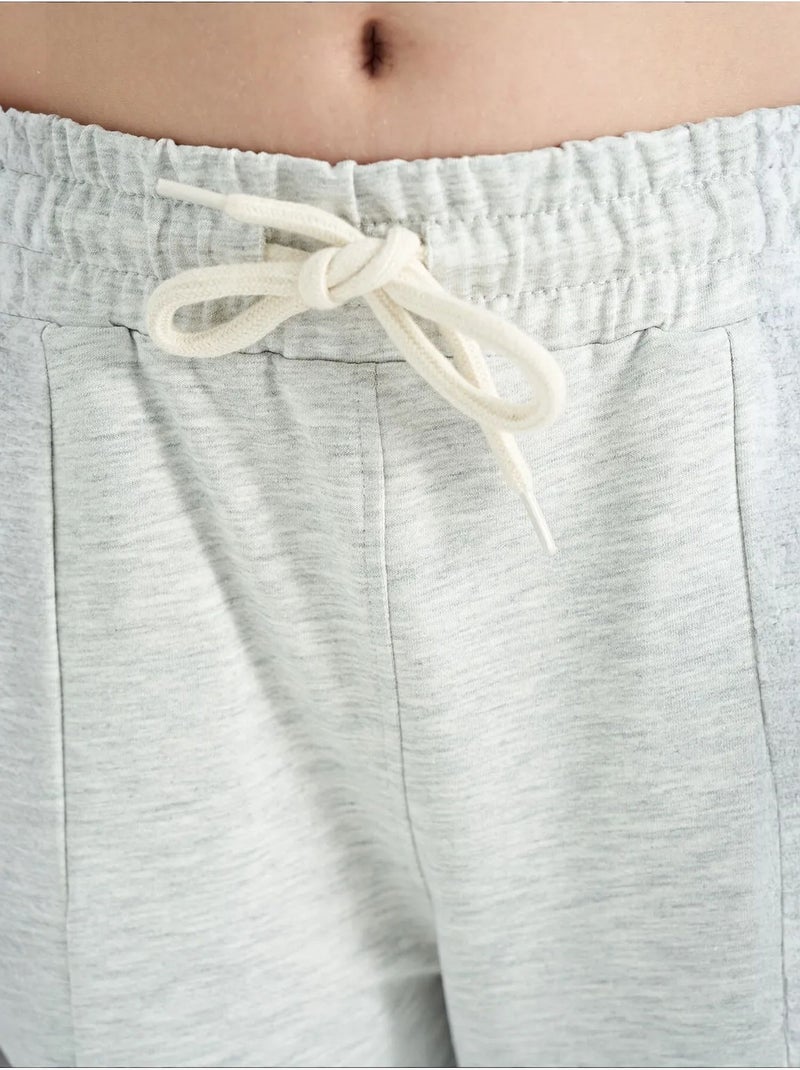 Pantalon unisexe junior en mélange de coton tommy Gris clair - Kiabi