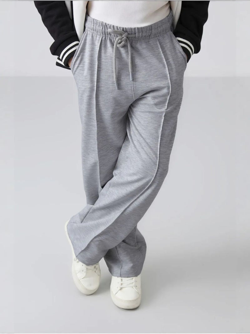 Pantalon unisexe junior en mélange de coton tommy Gris - Kiabi