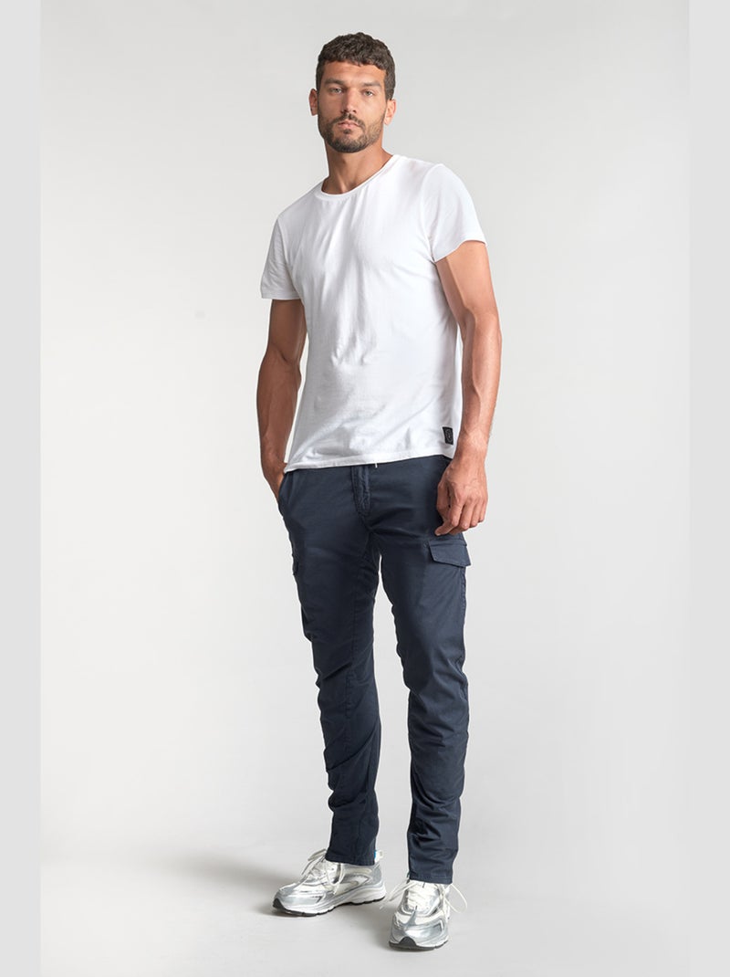 Pantalon VELAUX cargo 'Le Temps Des Cerises' Bleu - Kiabi