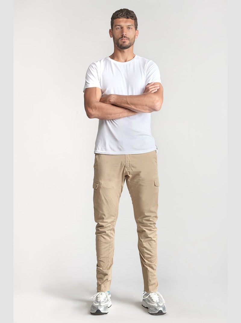 Pantalon VELAUX cargo 'Le Temps Des Cerises' Marron - Kiabi